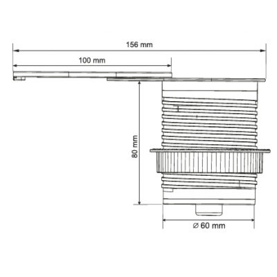 Gniazdo meblowe Ø6cm wpuszczane w blat z przesuwną pokrywką ładowarką USB i przewodem 1,9m, 1x2P+Z  OR-GM-9042/B ORNO (OR-GM-9042/B)